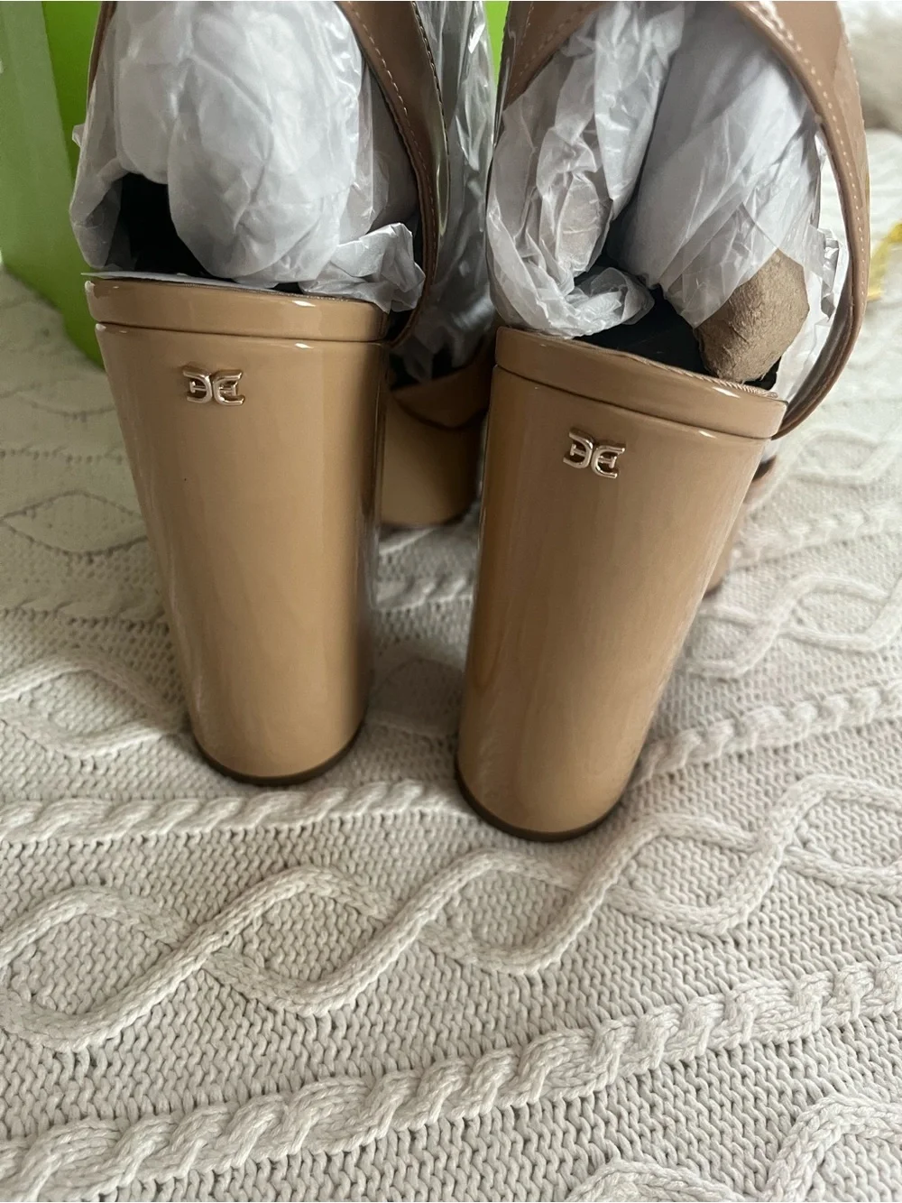 Sam Edelman Tan Platforms with Ankle Strap Women’s Size 9.5